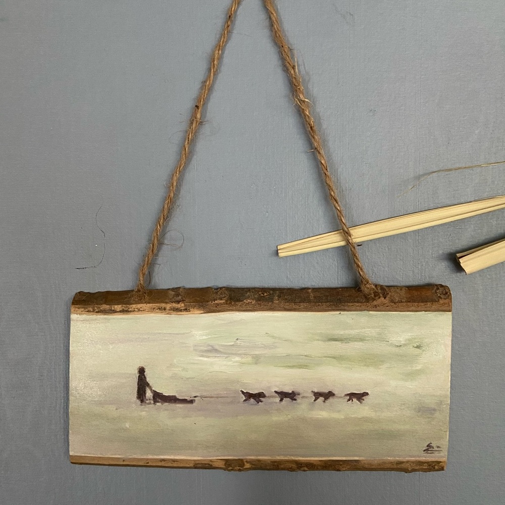 oil painting on wood